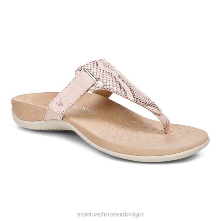 Vionic Wanda sandaal met t-band ZND81437 bleke blos Vionic belgie