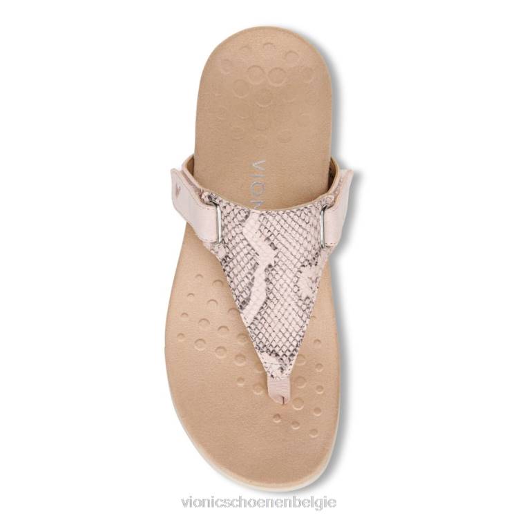 Vionic Wanda sandaal met t-band ZND81437 bleke blos Vionic belgie