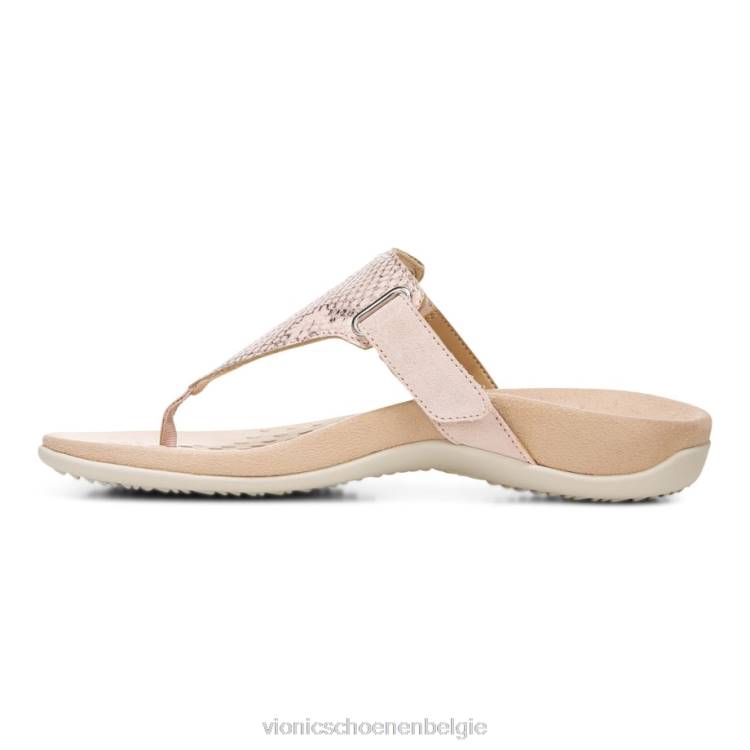 Vionic Wanda sandaal met t-band ZND81437 bleke blos Vionic belgie