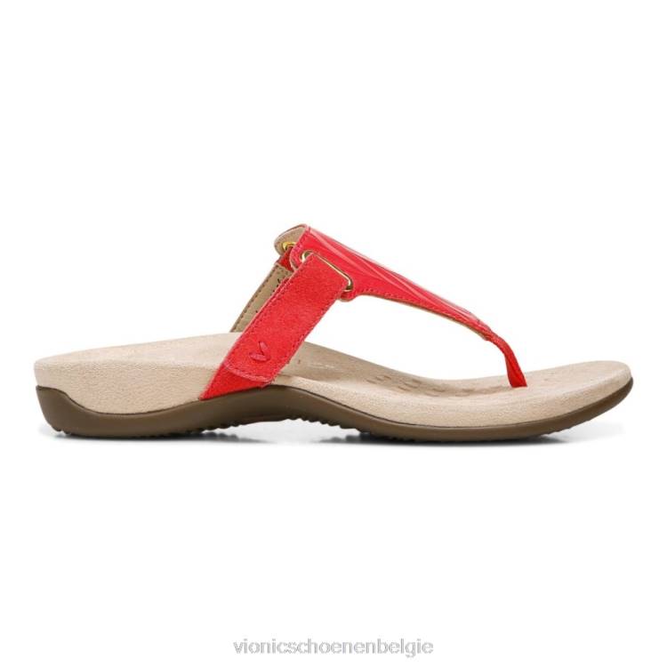 Vionic Wanda sandaal met t-band ZND81439 papaver Vionic chaussures belgique