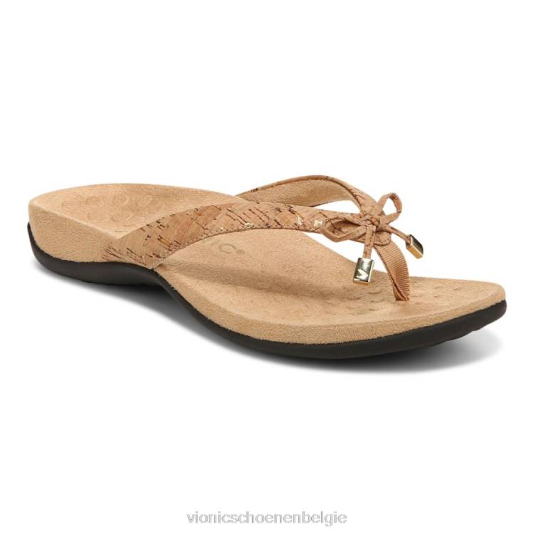 Vionic bella teensandaal ZND81336 gouden kurk Vionic shoes outlet