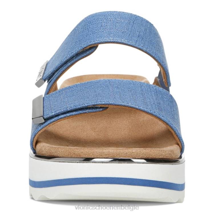 Vionic brandie platte sandaal ZND8306 vallarta blauw Vionic chaussures belgique