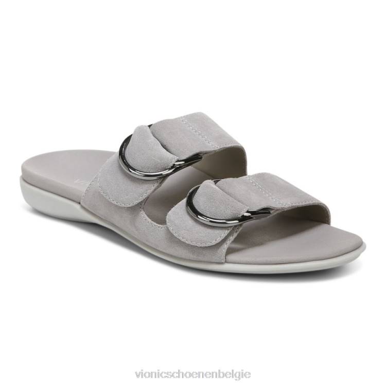 Vionic corlee slide sandaal ZND81421 lichtgrijs Vionic schoenen