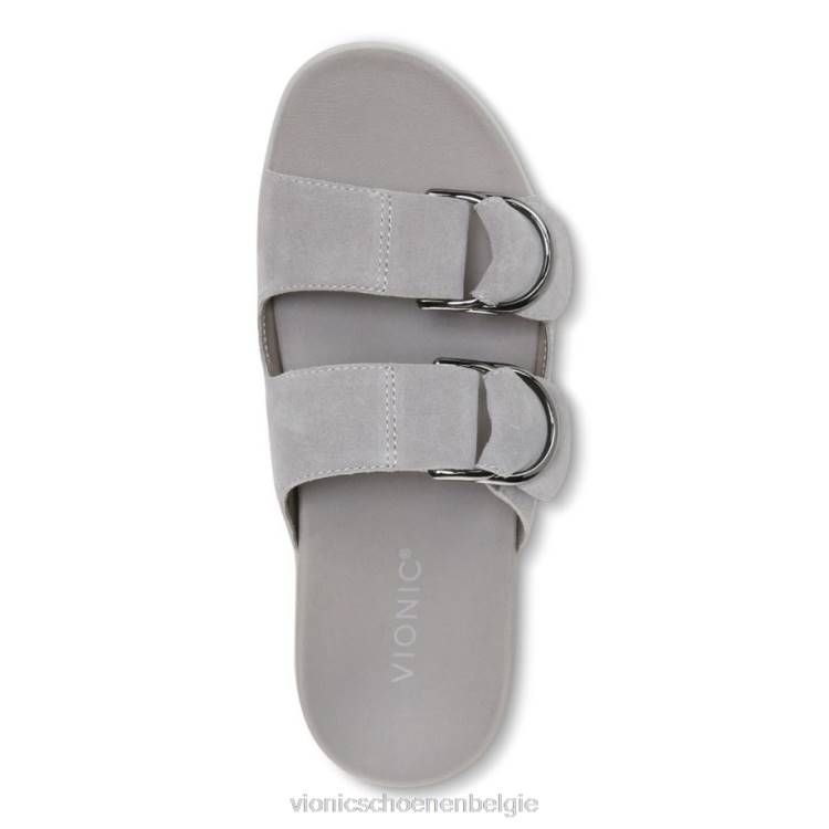 Vionic corlee slide sandaal ZND81421 lichtgrijs Vionic schoenen