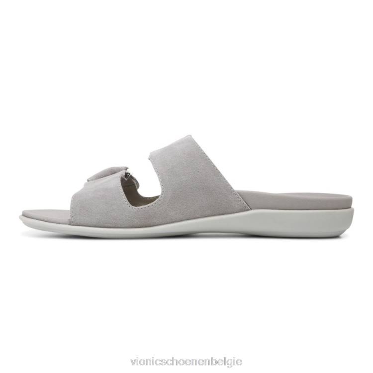 Vionic corlee slide sandaal ZND81421 lichtgrijs Vionic schoenen