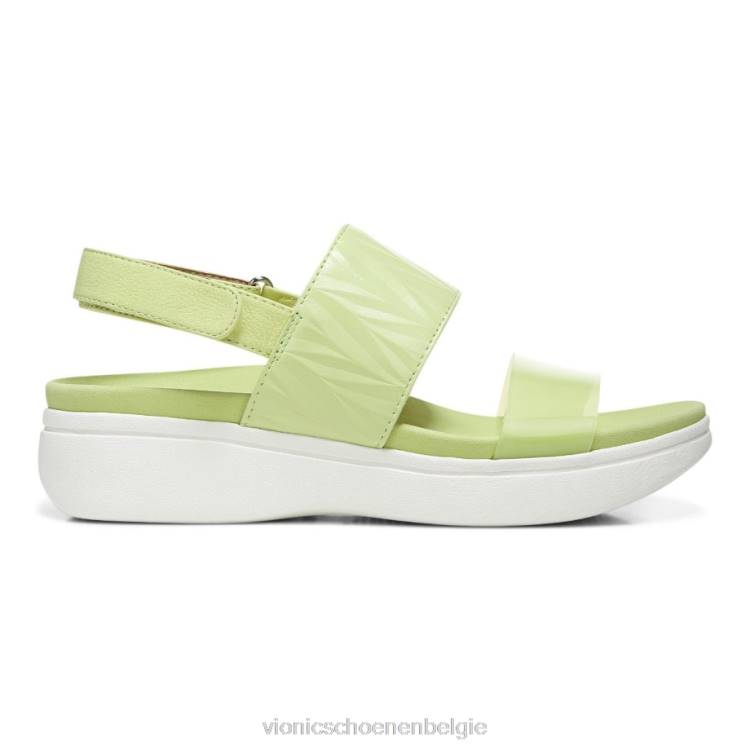 Vionic karleen platform sandaal ZND81329 bleke limoen Vionic shoes outlet