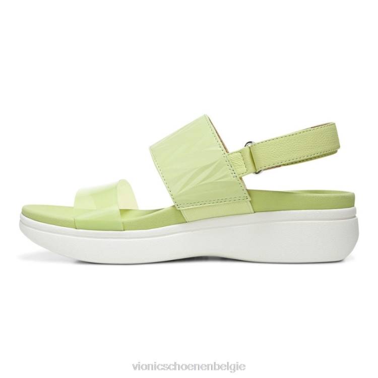 Vionic karleen platform sandaal ZND8424 bleke limoen Vionic shoes outlet
