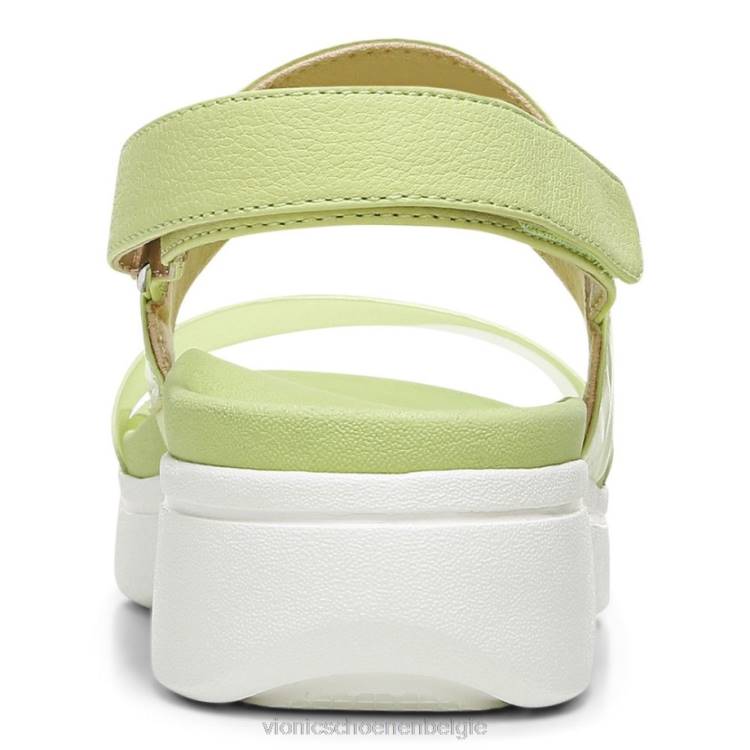 Vionic karleen platform sandaal ZND8424 bleke limoen Vionic shoes outlet