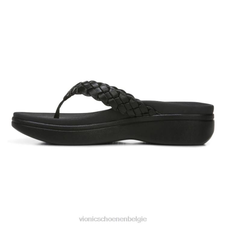 Vionic kenji platform sandaal ZND81322 zwart Vionic shoes outlet