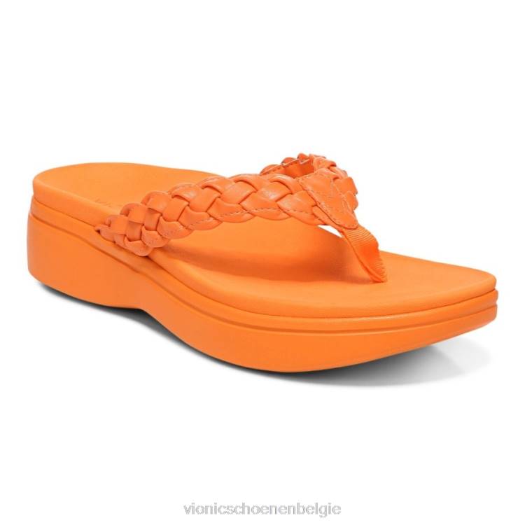 Vionic kenji platform sandaal ZND81323 goudsbloem Vionic schoenen