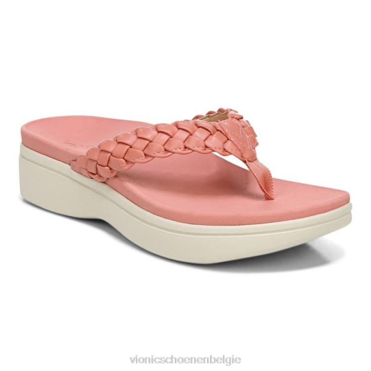 Vionic kenji platform sandaal ZND81325 terracotta Vionic belgie