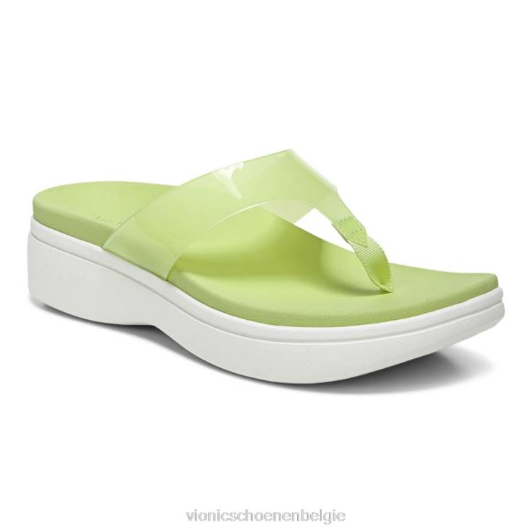 Vionic lichtgevende platformsandaal ZND81428 bleke limoen Vionic schoenen