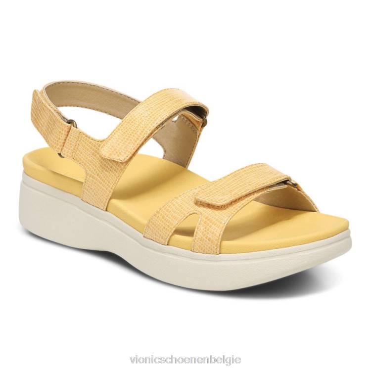 Vionic nuala sandaal ZND8520 goudsbloem Vionic chaussures belgique