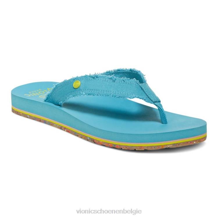 Vionic strand ontspannen teensandaal ZND81295 meer blauw Vionic schoenen