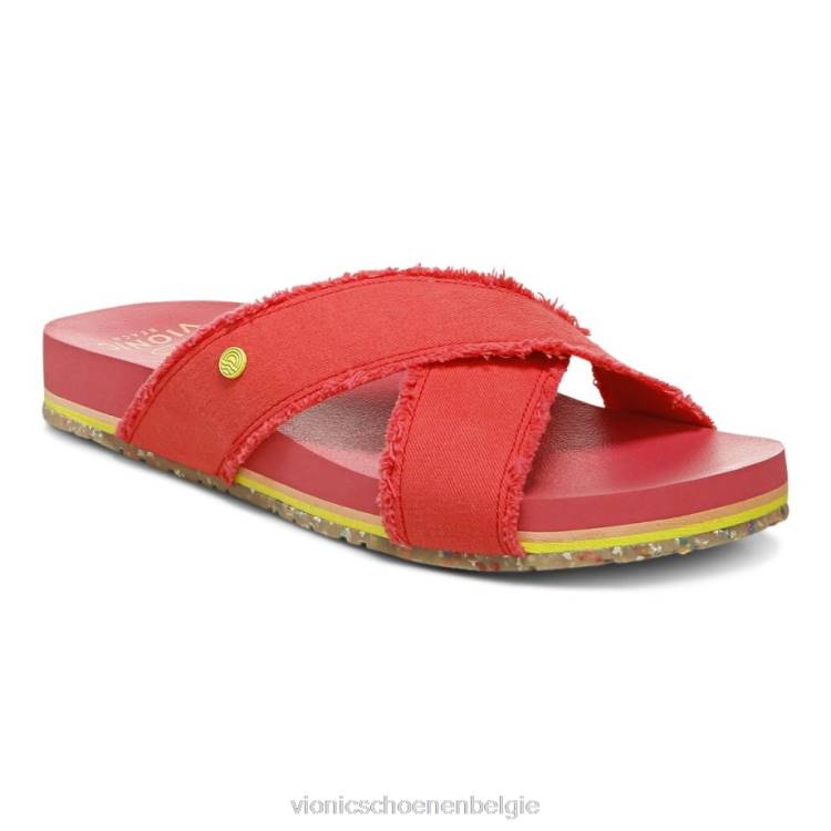 Vionic strand panama sandaal ZND81307 papaver Vionic sandals